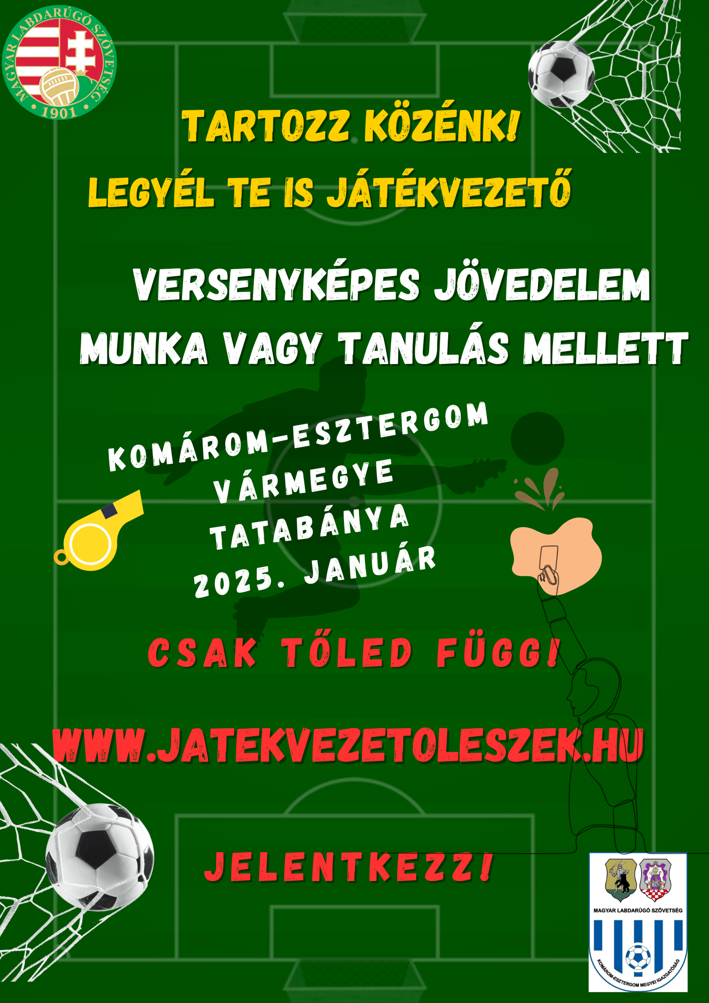 Alapfokú labdarúgó játékvezetői tanfolyam indul!