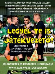 Alapfokú labdarúgó játékvezetői tanfolyam indul!