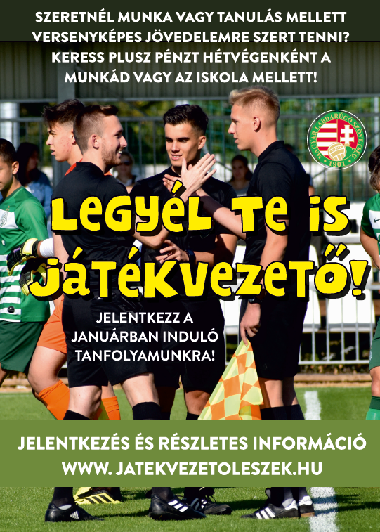 Alapfokú labdarúgó játékvezetői tanfolyam indul!